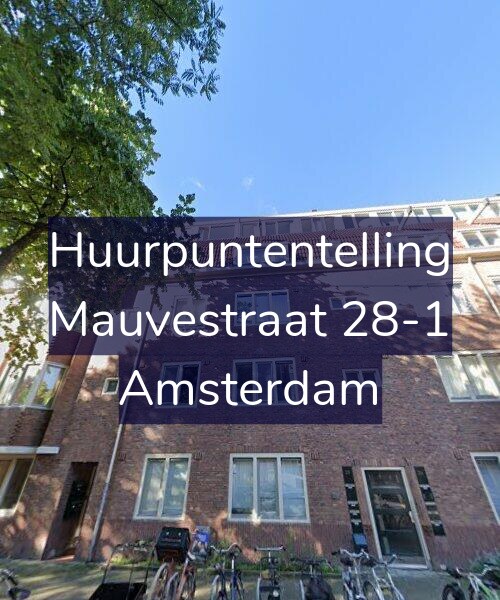 Foto gevel Huurpuntentelling voor Mauvestraat 28-1, Amsterdam