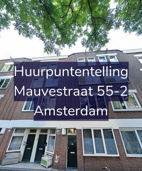 Foto gevel Huurpuntentelling voor Mauvestraat 55-2, Amsterdam