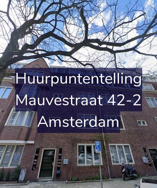 Foto gevel Huurpuntentelling voor Mauvestraat 42-2, Amsterdam