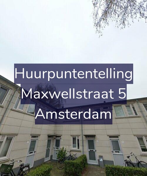 Foto gevel Huurpuntentelling voor Maxwellstraat 5, Amsterdam