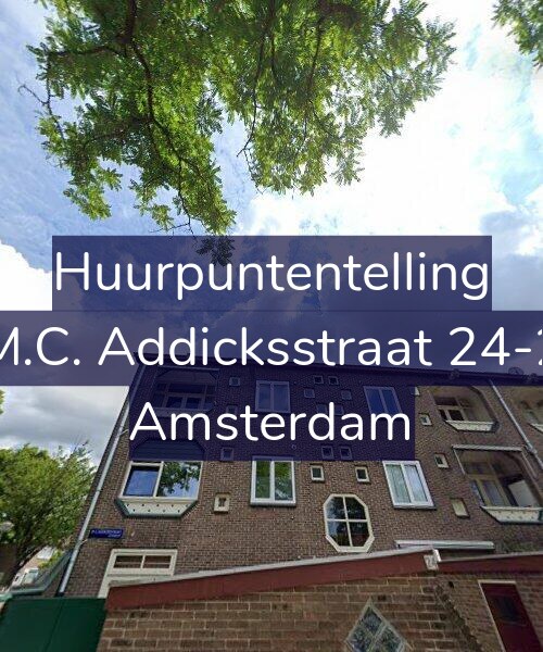 Foto gevel Huurpuntentelling voor M.C. Addicksstraat 24-2, Amsterdam