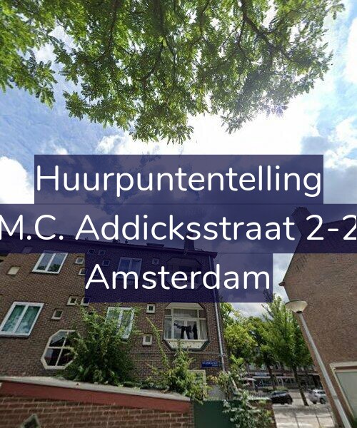 Foto gevel Huurpuntentelling voor M.C. Addicksstraat 2-2, Amsterdam