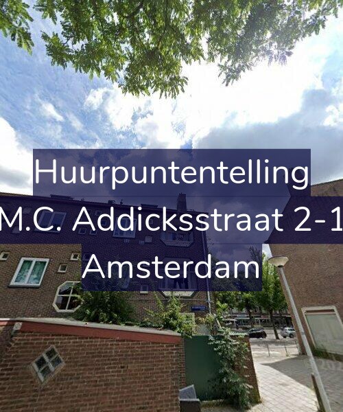 Foto gevel Huurpuntentelling voor M.C. Addicksstraat 2-1, Amsterdam