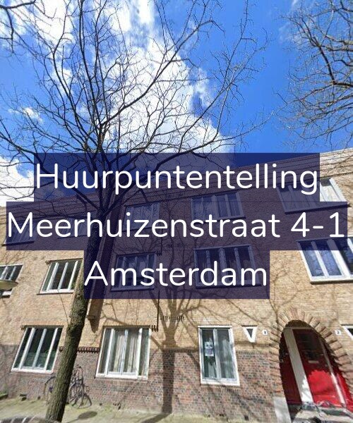Foto gevel Huurpuntentelling voor Meerhuizenstraat 4-1, Amsterdam
