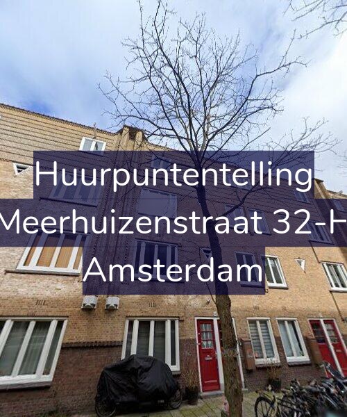 Foto gevel Huurpuntentelling voor Meerhuizenstraat 32-H, Amsterdam