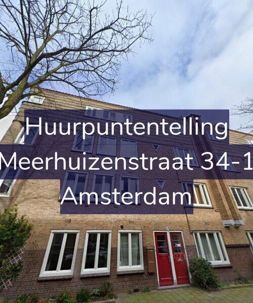 Foto gevel Huurpuntentelling voor Meerhuizenstraat 34-1, Amsterdam