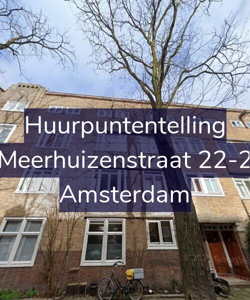 Foto gevel Huurpuntentelling voor Meerhuizenstraat 22-2, Amsterdam