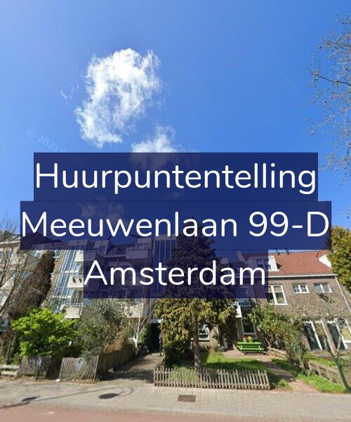 Foto gevel Huurpuntentelling voor Meeuwenlaan 99-D, Amsterdam
