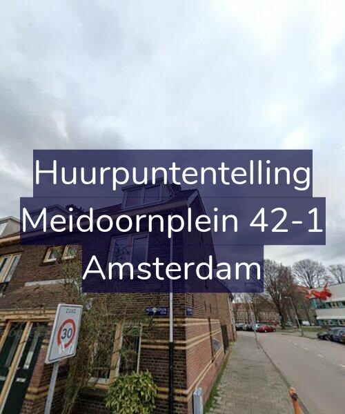 Foto gevel Huurpuntentelling voor Meidoornplein 42-1, Amsterdam