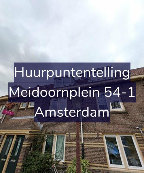 Foto gevel Huurpuntentelling voor Meidoornplein 54-1, Amsterdam