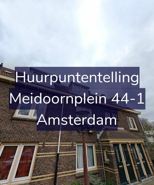 Foto gevel Huurpuntentelling voor Meidoornplein 44-1, Amsterdam