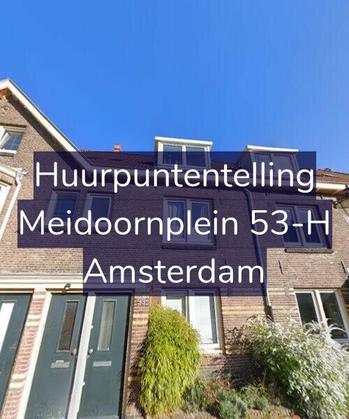 Foto gevel Huurpuntentelling voor Meidoornplein 53-H, Amsterdam