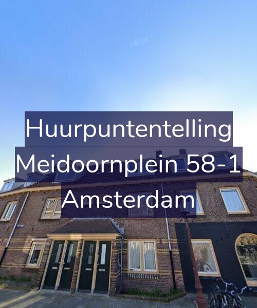Foto gevel Huurpuntentelling voor Meidoornplein 58-1, Amsterdam
