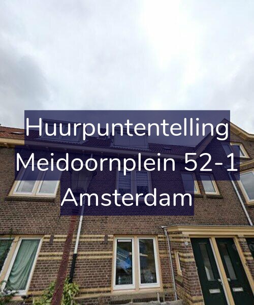 Foto gevel Huurpuntentelling voor Meidoornplein 52-1, Amsterdam