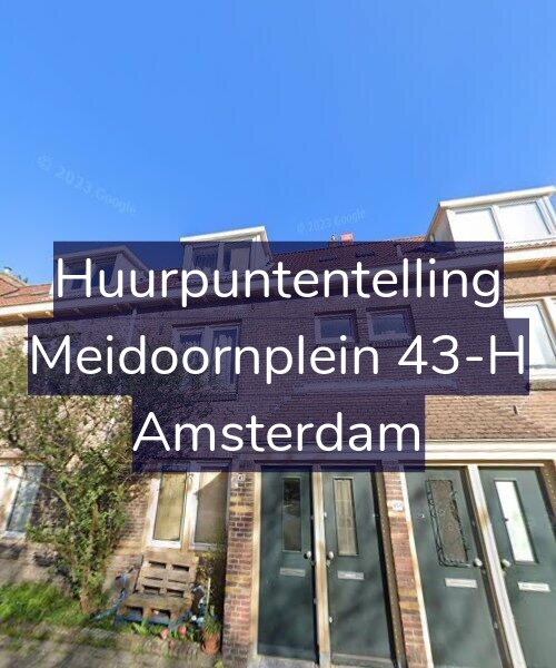 Foto gevel Huurpuntentelling voor Meidoornplein 43-H, Amsterdam