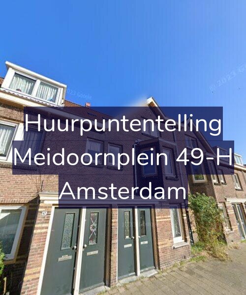 Foto gevel Huurpuntentelling voor Meidoornplein 49-H, Amsterdam