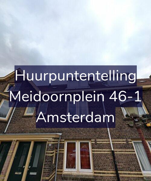 Foto gevel Huurpuntentelling voor Meidoornplein 46-1, Amsterdam