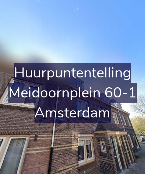 Foto gevel Huurpuntentelling voor Meidoornplein 60-1, Amsterdam