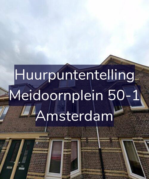 Foto gevel Huurpuntentelling voor Meidoornplein 50-1, Amsterdam