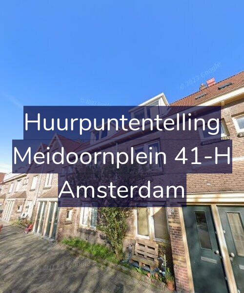 Foto gevel Huurpuntentelling voor Meidoornplein 41-H, Amsterdam