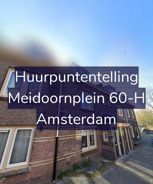 Foto gevel Huurpuntentelling voor Meidoornplein 60-H, Amsterdam