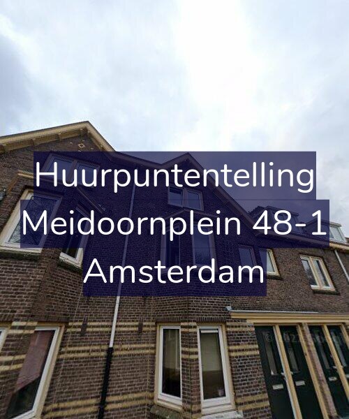 Foto gevel Huurpuntentelling voor Meidoornplein 48-1, Amsterdam