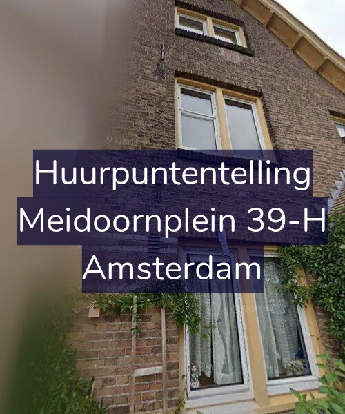 Foto gevel Huurpuntentelling voor Meidoornplein 39-H, Amsterdam
