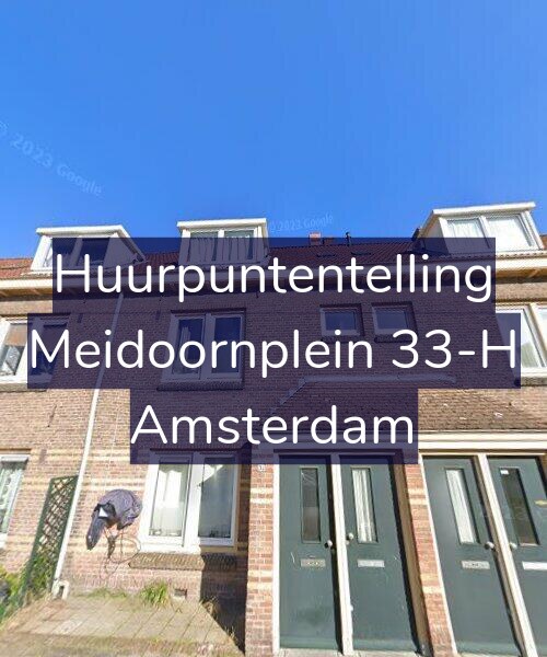 Foto gevel Huurpuntentelling voor Meidoornplein 33-H, Amsterdam