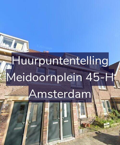 Foto gevel Huurpuntentelling voor Meidoornplein 45-H, Amsterdam