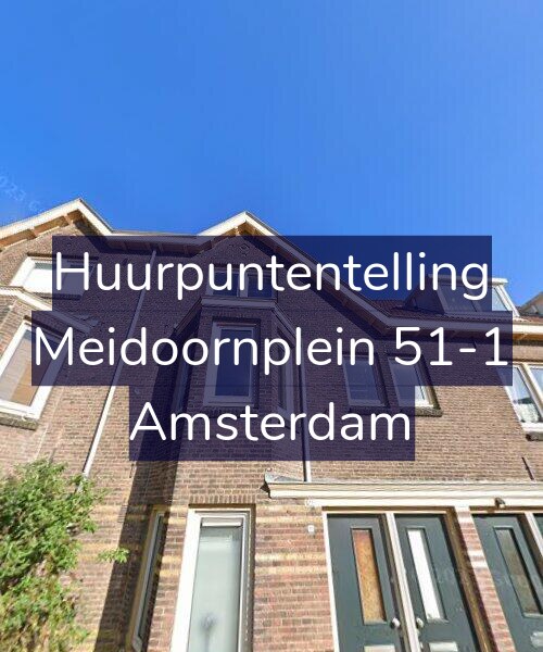 Foto gevel Huurpuntentelling voor Meidoornplein 51-1, Amsterdam