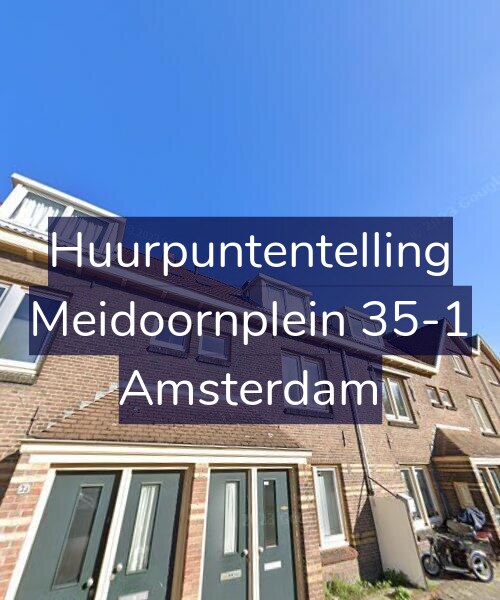 Foto gevel Huurpuntentelling voor Meidoornplein 35-1, Amsterdam