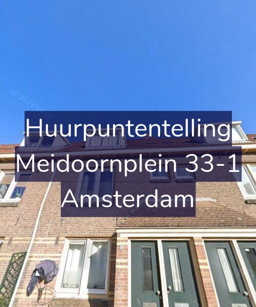 Foto gevel Huurpuntentelling voor Meidoornplein 33-1, Amsterdam