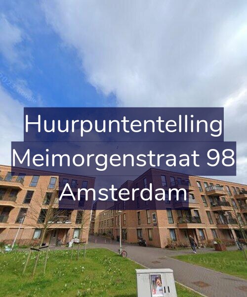 Foto gevel Huurpuntentelling voor Meimorgenstraat 98, Amsterdam