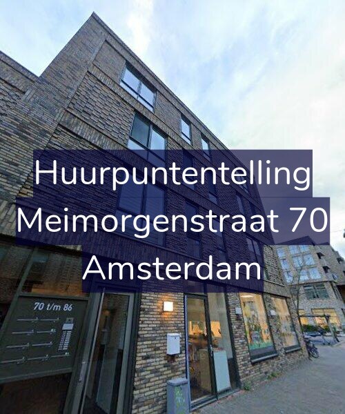 Foto gevel Huurpuntentelling voor Meimorgenstraat 70, Amsterdam