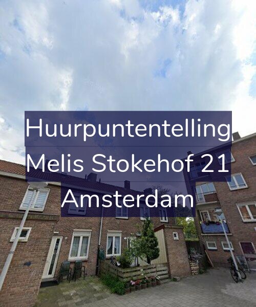 Foto gevel Huurpuntentelling voor Melis Stokehof 21, Amsterdam