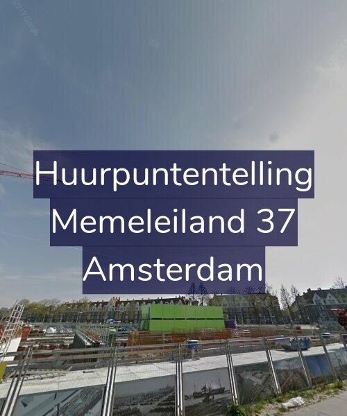 Foto gevel Huurpuntentelling voor Memeleiland 37, Amsterdam