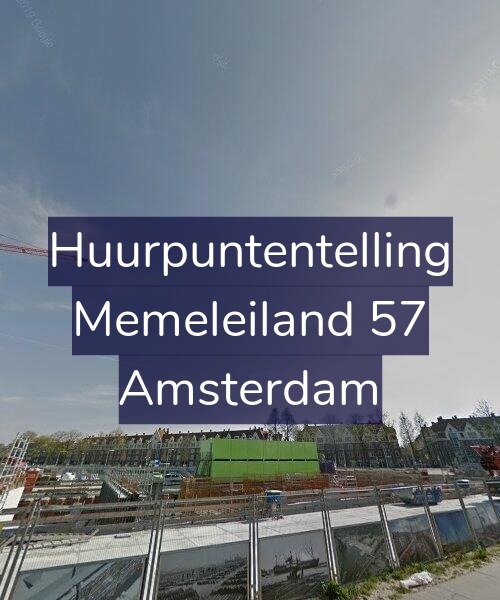 Foto gevel Huurpuntentelling voor Memeleiland 57, Amsterdam