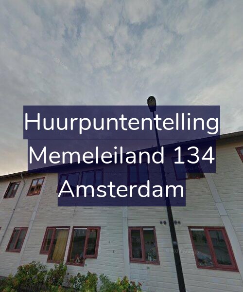 Foto gevel Huurpuntentelling voor Memeleiland 134, Amsterdam