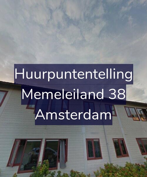 Foto gevel Huurpuntentelling voor Memeleiland 38, Amsterdam