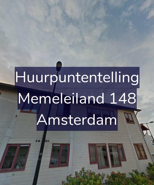 Foto gevel Huurpuntentelling voor Memeleiland 148, Amsterdam