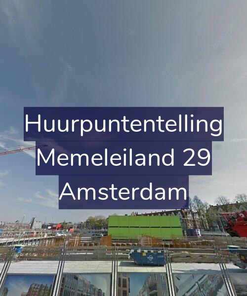 Foto gevel Huurpuntentelling voor Memeleiland 29, Amsterdam