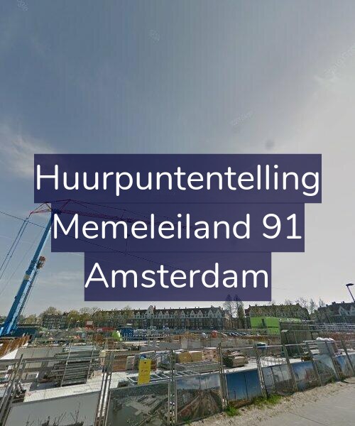 Foto gevel Huurpuntentelling voor Memeleiland 91, Amsterdam