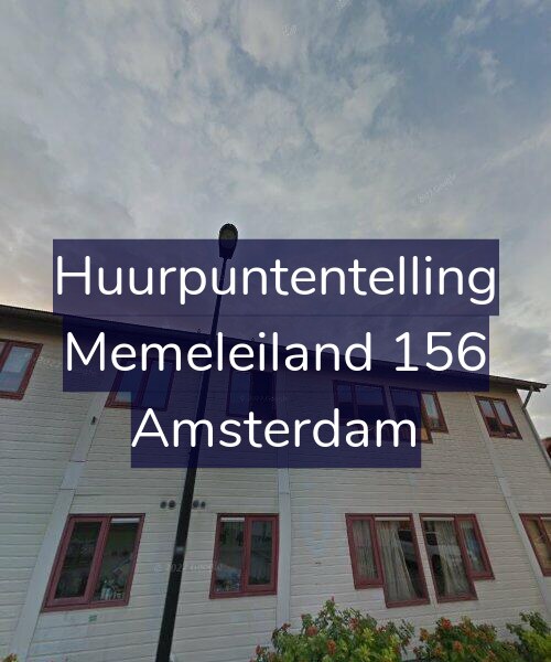 Foto gevel Huurpuntentelling voor Memeleiland 156, Amsterdam