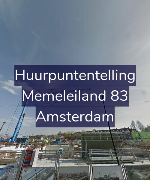 Foto gevel Huurpuntentelling voor Memeleiland 83, Amsterdam