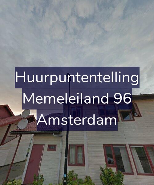 Foto gevel Huurpuntentelling voor Memeleiland 96, Amsterdam
