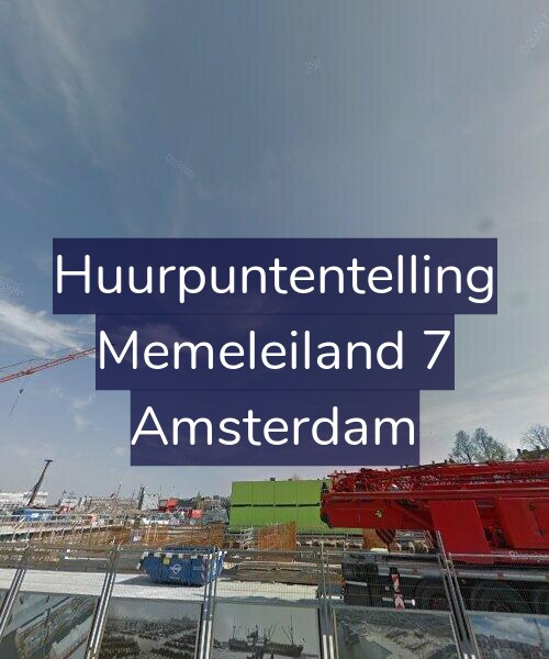 Foto gevel Huurpuntentelling voor Memeleiland 7, Amsterdam