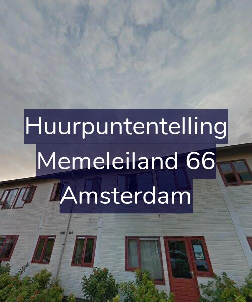 Foto gevel Huurpuntentelling voor Memeleiland 66, Amsterdam
