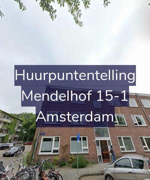 Foto gevel Huurpuntentelling voor Mendelhof 15-1, Amsterdam