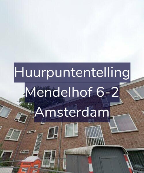 Foto gevel Huurpuntentelling voor Mendelhof 6-2, Amsterdam