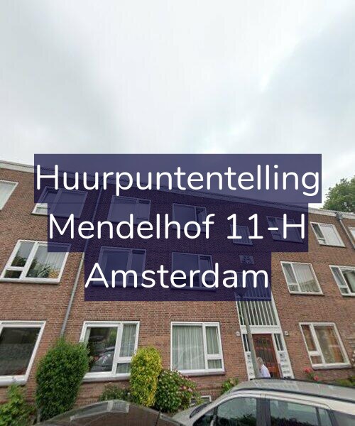 Foto gevel Huurpuntentelling voor Mendelhof 11-H, Amsterdam